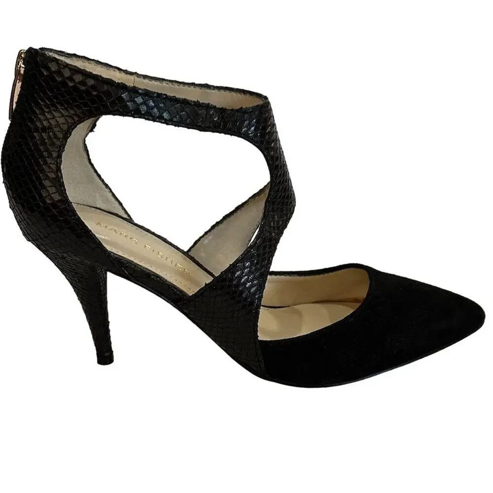 Marc Fisher Women's Kabriele 3 Black Stiletto Pumps Size 6 Formal‎ Heels - Picture 7 of 12